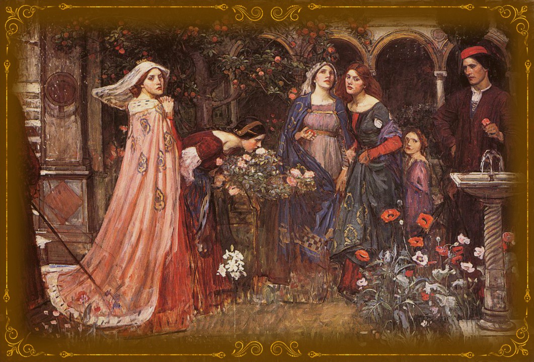 Джон Уильям Уотерхаус - Зачарованный сад, 1916