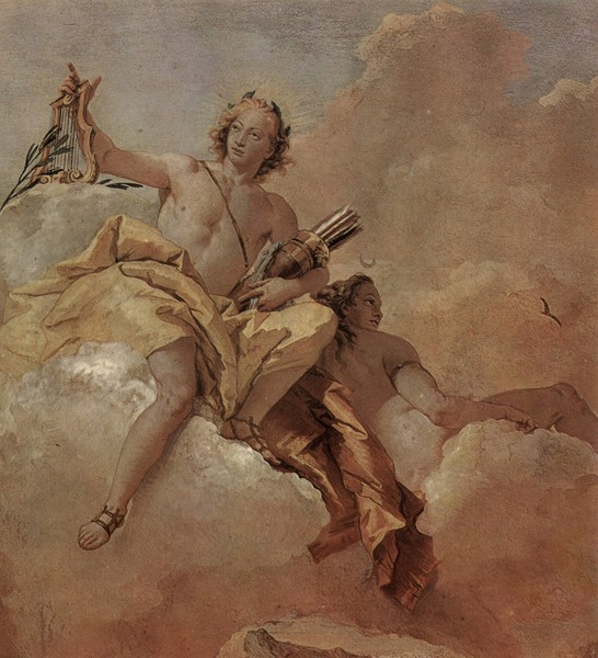 Джованни Доменико Тьеполо. Аполлон и Диана. 1757. Вилла Вальмарана, Виченца.