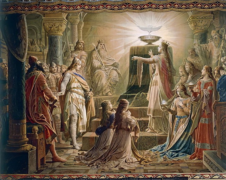 Wilhelm Hauschild (1902 - 1983). The Miracle of the Grail, from the Lohengrin Saga, Salon