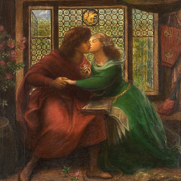 Габриэль Россетти. Паоло и Франческа да Римини. 1855.