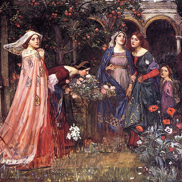 John William Waterhouse (1849-1917) - The Enchanted Garden, 1916 - 1917.