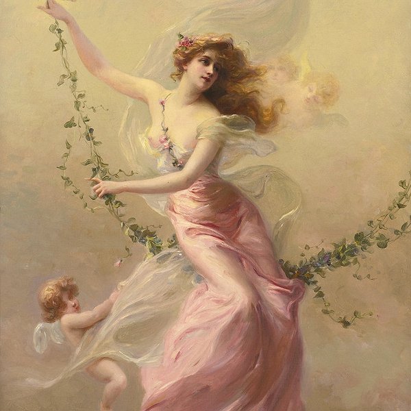 Edouard Bisson  (1856–1945). The Swing