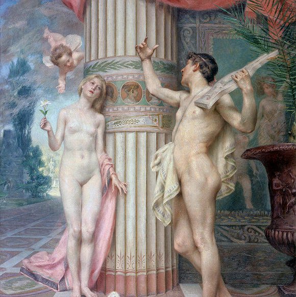 José Veloso Salgado (1864-1945), Cupid and Psyche, 1891