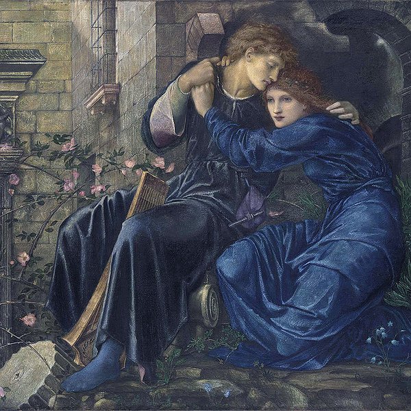 Эдвард Бёрн-Джонс (1833-1898). Любовь среди руин. 1894.