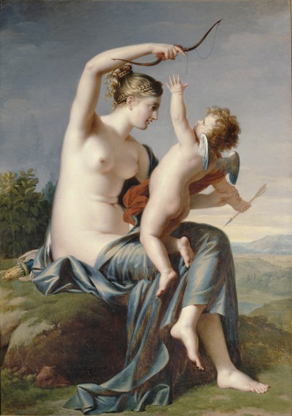 Robert Lefevre (1755-1830). Venus désarmant ’Amour Château de Fontainebleau