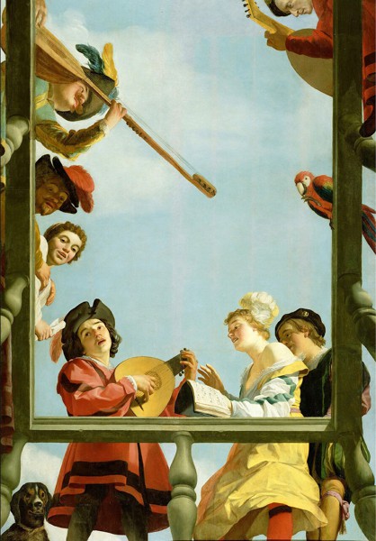 Gerrit van Honthorst. Musical Group on a Balcony (1622)