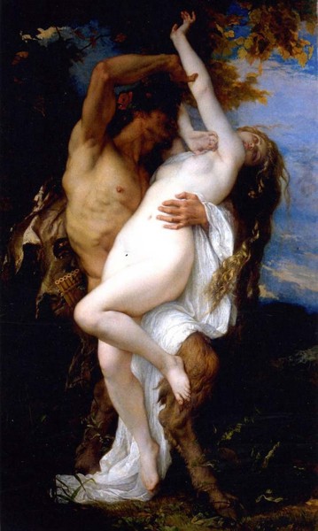 Alexandre Cabanel. Nymph and Satyr 1860
