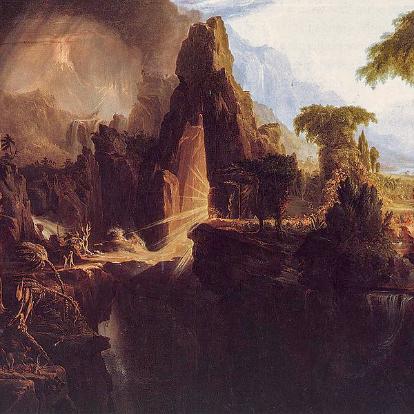 Томас Коул - Изгнание из Райского сада, 1827-1828
