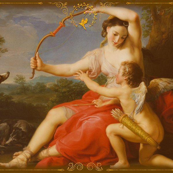 Батони Помпео - Diana and Cupid, 1761.