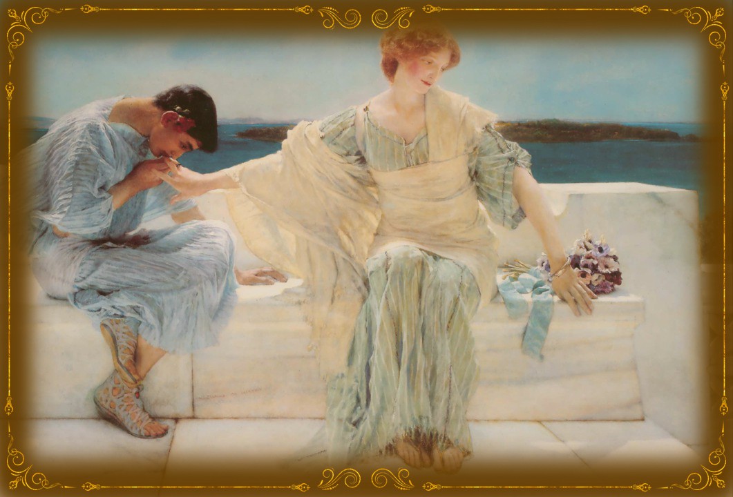 Lawrence Alma-Tadema (1836-1912). Ask Me No More, 1906