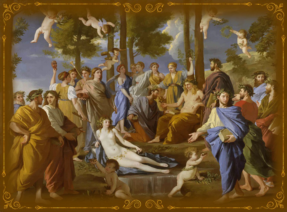 Nicolas Poussin (1594-1665). Аполлон и музы, 1630–1631 Nicolas Poussin (1594-1665). Аполлон и музы, 1630–1631