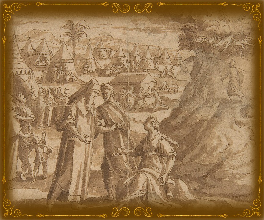 Adam van Noort (1562-1641). Аарон и Надав прощаются с Елишевой, конец XVI — середина XVII века Adam van Noort (1562-1641). Аарон и Надав прощаются с Елишевой, конец XVI — середина XVII века