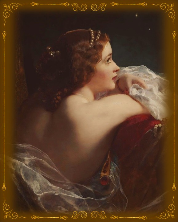 James Sant (1820-1916). Красавица под лунным светом, 1906