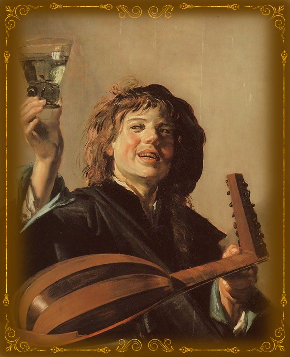 Frans Hals (1582/1583-1666). Мальчик со стаканом и лютней, 1626