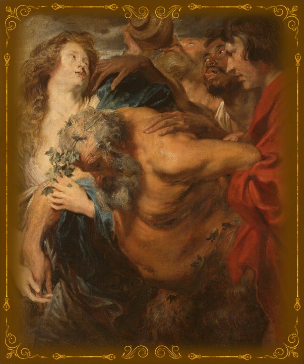 Anthony van Dyck. Silenus Drunk, 1621. Gemäldegalerie Alte Meister, Dresden, Germany.