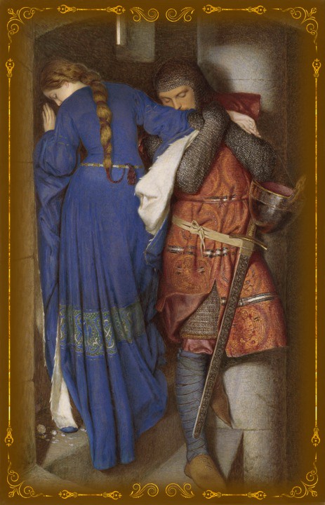 Frederick William Burton (1816-1900). Meeting on the Stairs in the Tower, 1864