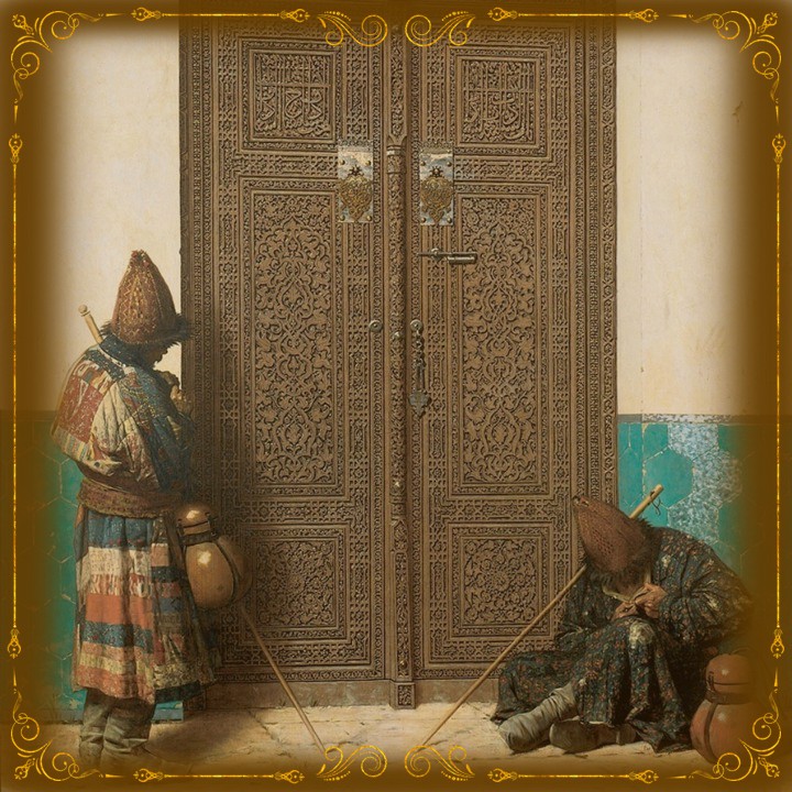 Василий Васильевич Верещагин (1842-1904). У дверей мечети, 1873 Василий Васильевич Верещагин (1842-1904). У дверей мечети, 1873